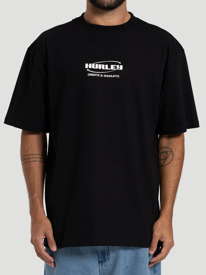Camiseta Especial Manga Curta Hurley Innovate MaxFit Preta