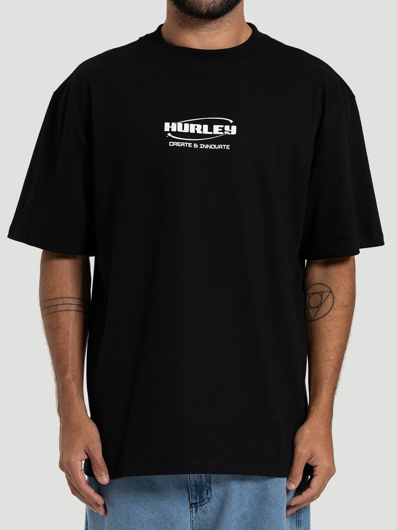 Camiseta Especial Manga Curta Hurley Innovate MaxFit Preta