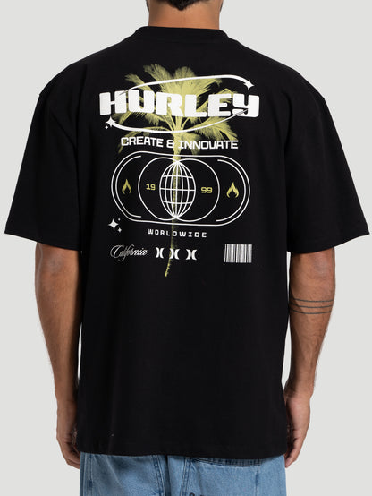Camiseta Especial Manga Curta Hurley Innovate MaxFit Preta