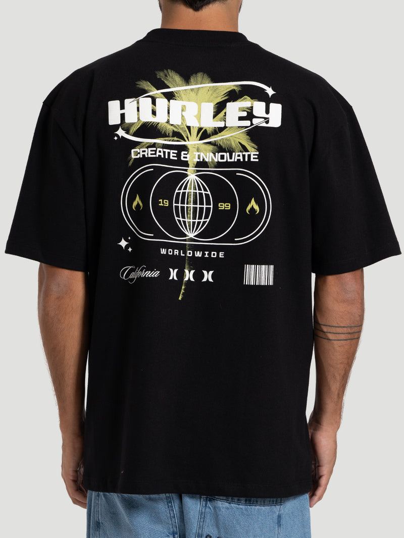 Camiseta Especial Manga Curta Hurley Innovate MaxFit Preta