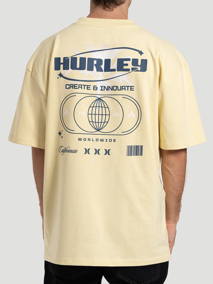 Camiseta Especial Manga Curta Hurley Innovate MaxFit Amarelo