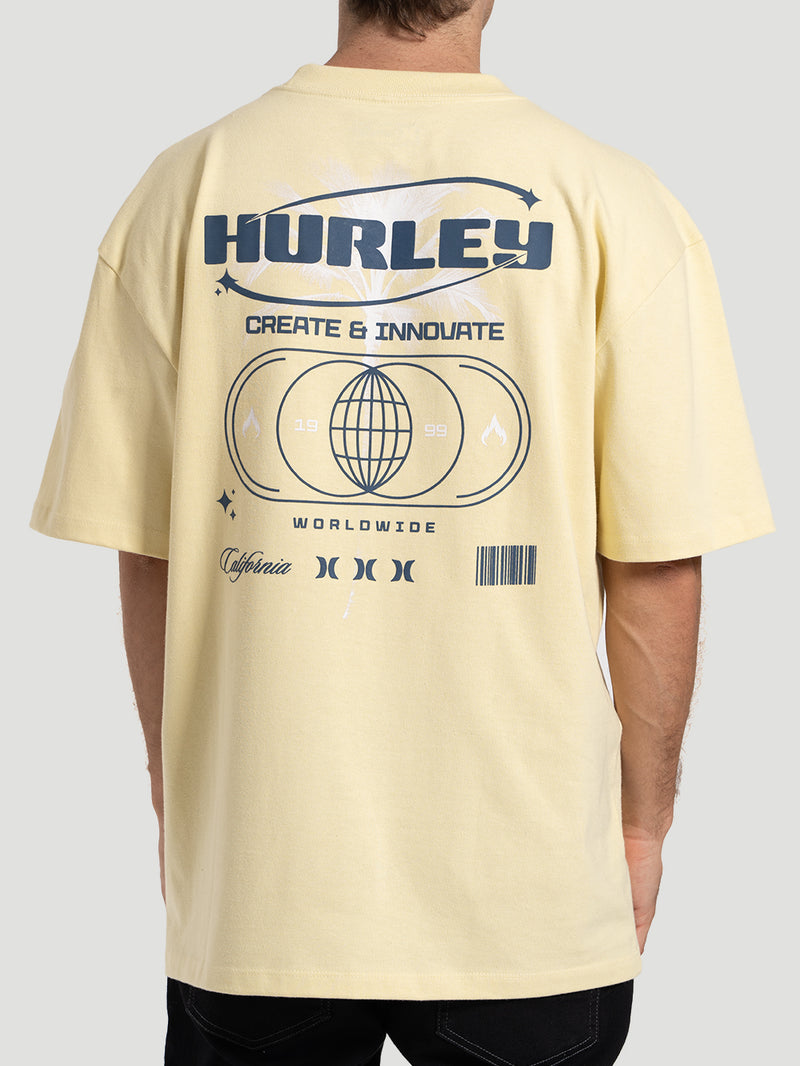 Camiseta Especial Manga Curta Hurley Innovate MaxFit Amarelo