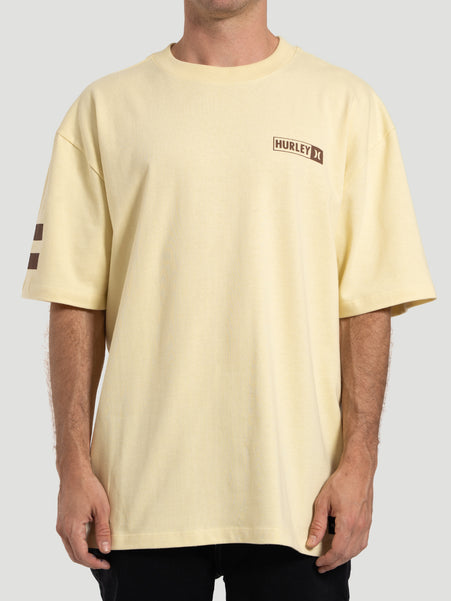 Camiseta Especial Hurley Block Party Max Fit Amarela