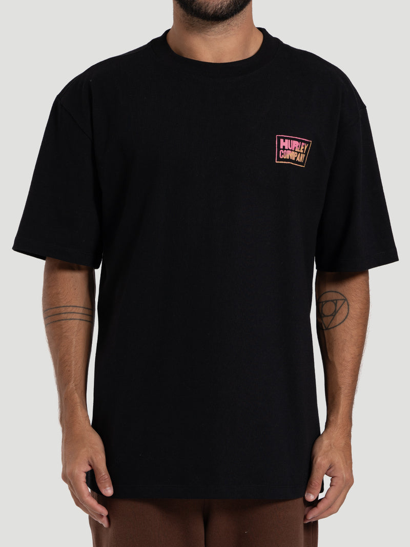 Camiseta Especial Hurley Company MaxFit Preta