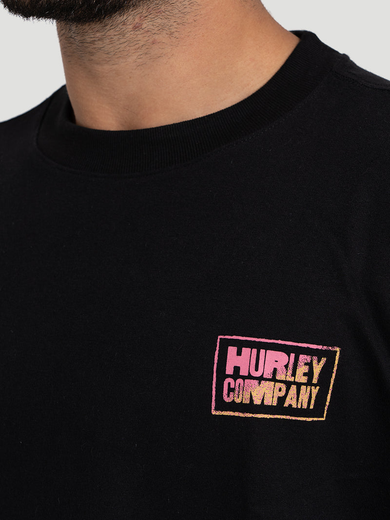 Camiseta Especial Hurley Company MaxFit Preta