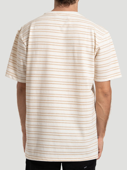 Camiseta Especial Hurley Gold Listrada Off White