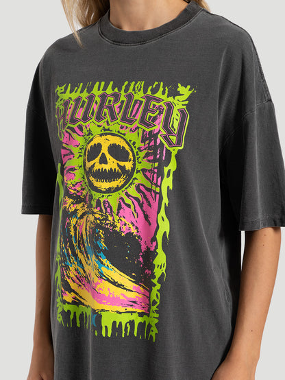 Camiseta Especial Preta Hurley Skull Sun