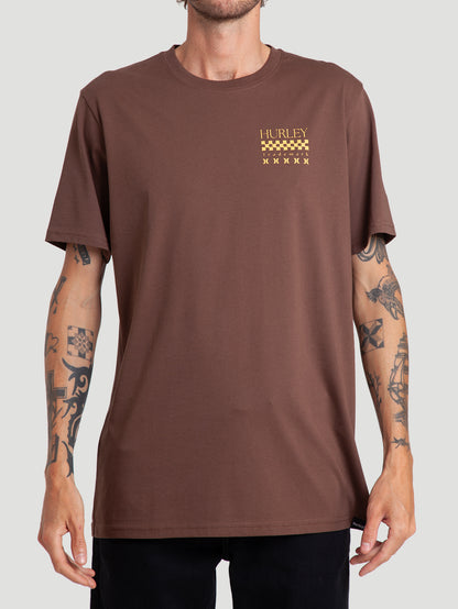 Camiseta Especial Hurley Trademark Marrom