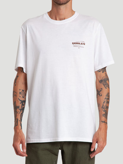 Camiseta Especial Hurley Innovate Algodão Peruano Branca