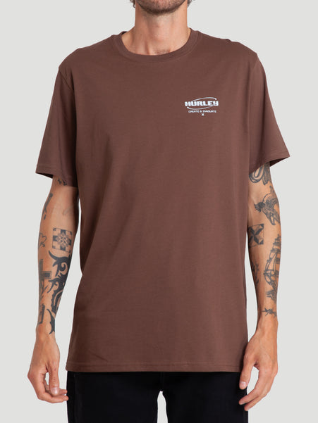 Camiseta Especial Hurley Innovate Algodão Peruano Marrom
