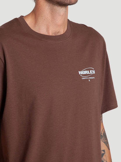 Camiseta Especial Hurley Innovate Algodão Peruano Marrom