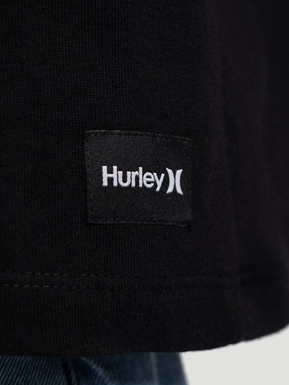 Camiseta Max Fit Hurley x Shibuya Signature Stripe Preta