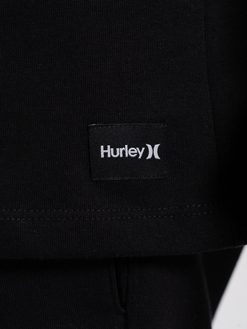 Camiseta Max Fit Hurley x Shibuya Signature Block Party Preta
