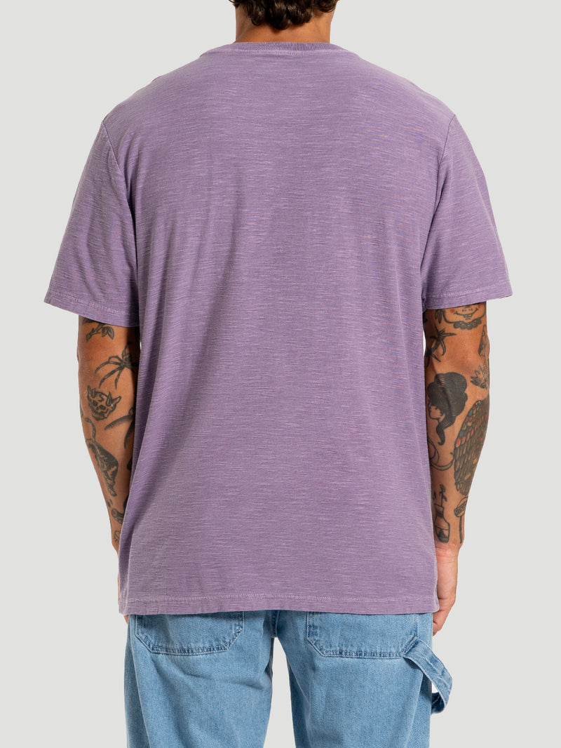 Camiseta Hurley Especial Wash Icon Bordado Roxo