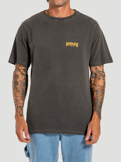 Camiseta Hurley Especial Mini Bells Icon Bordado Preta