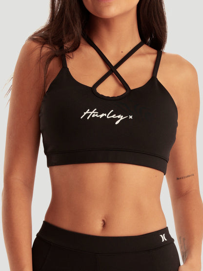Top Preto Hurley Action