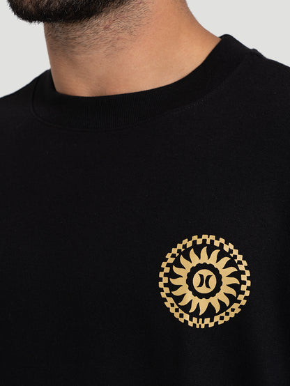 Camiseta Manga Longa Hurley Empire Maxfit Preta