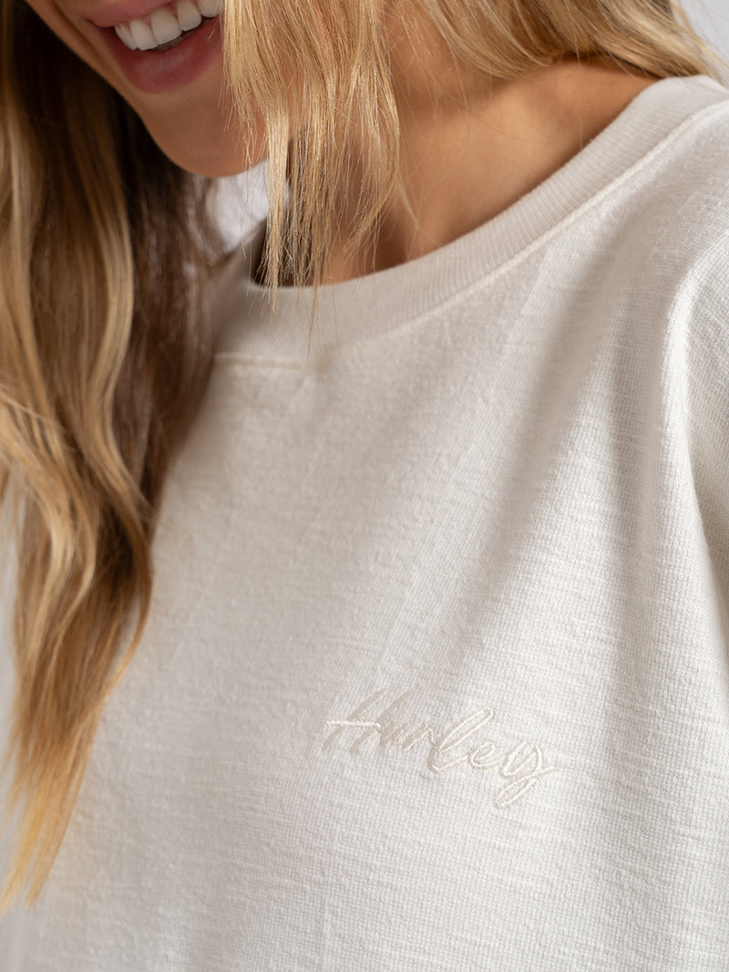 Blusa Manga Longa Clarie Feminina Hurley Off White