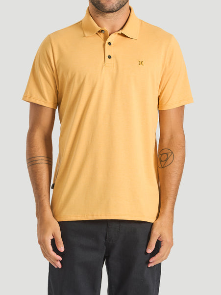 Polo Hurley Melange Mescla Amarelo