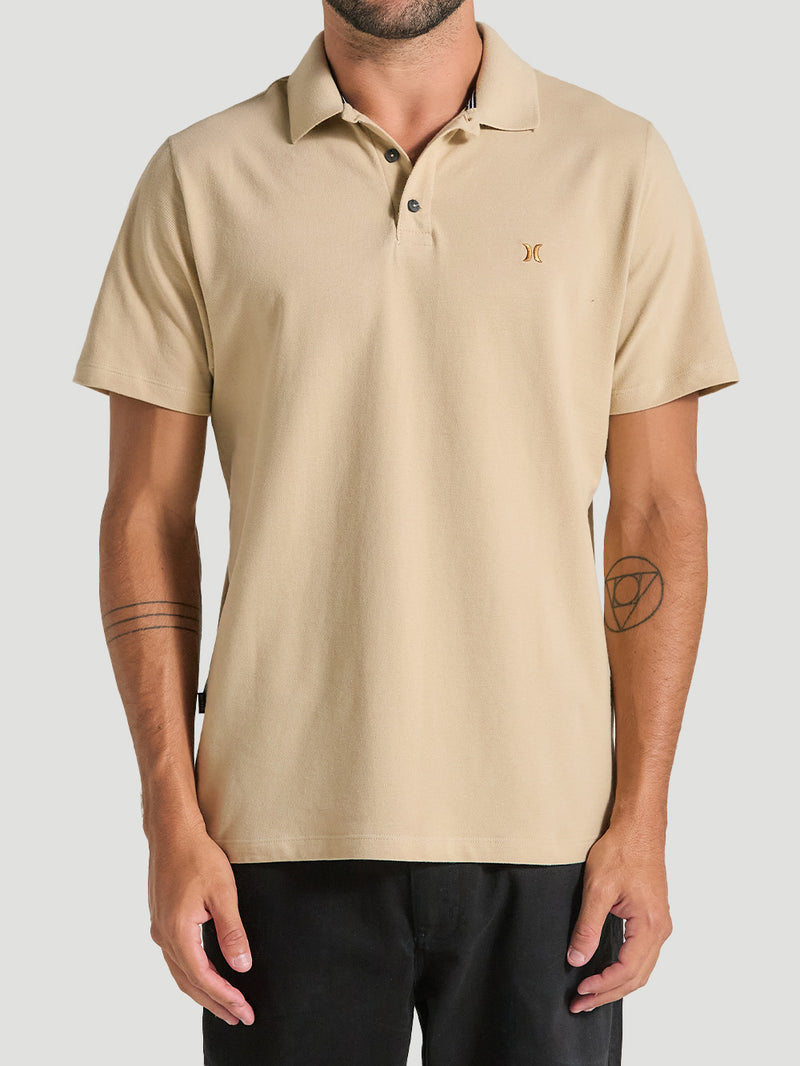 Camisa Gola Polo Bege Hurley Weekend