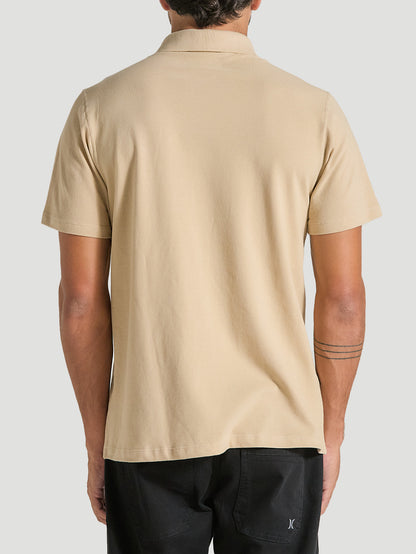 Camisa Gola Polo Bege Hurley Weekend