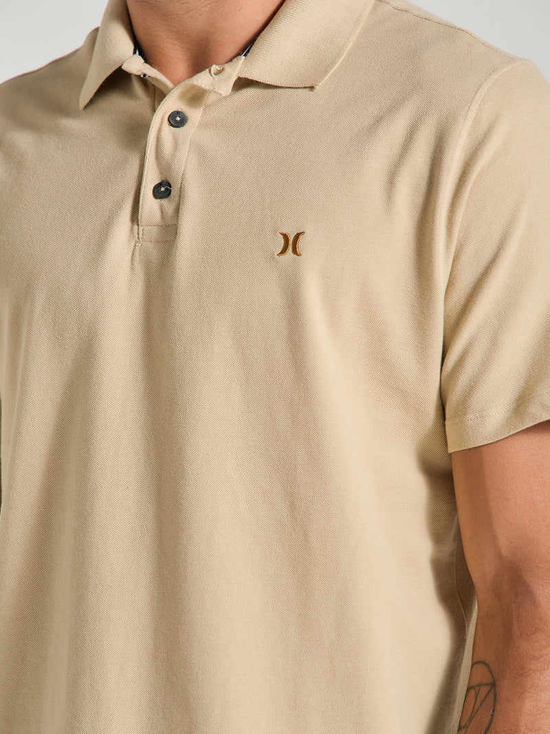 Camisa Gola Polo Bege Hurley Weekend