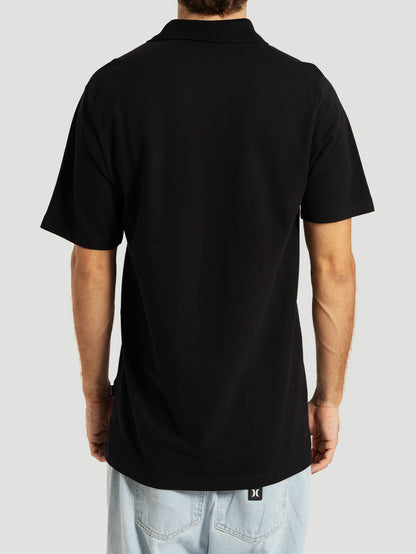 Camisa Polo Preta Hurley Intro