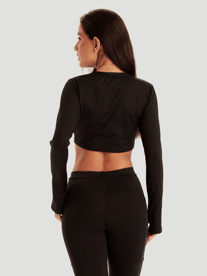 Top Cropped Preto Hurley Mini Icon