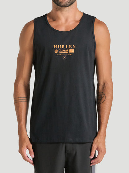 Regata Preta Casual Hurley Globo