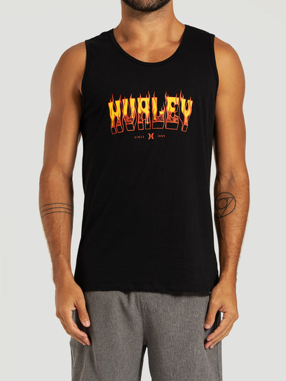 Regata Preta Hurley Flame