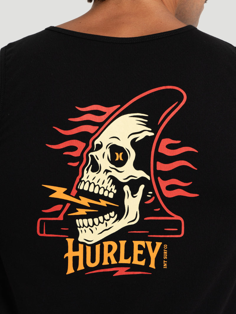 Regata Hurley Silk Skull Preta