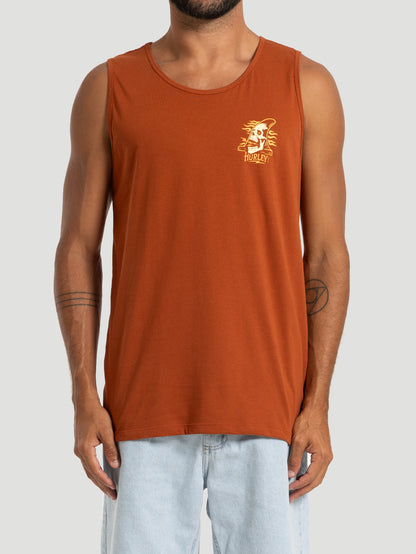 Regata Hurley Silk Skull Marrom