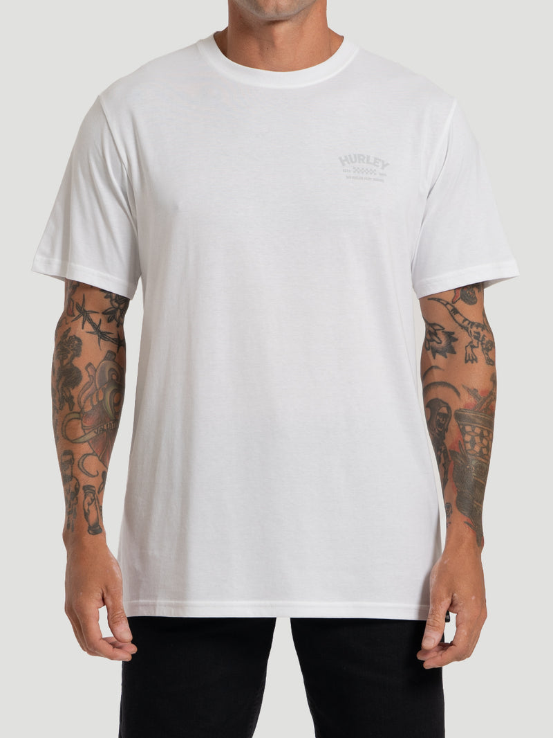 Camiseta Cotton No Rules Hurley Branca