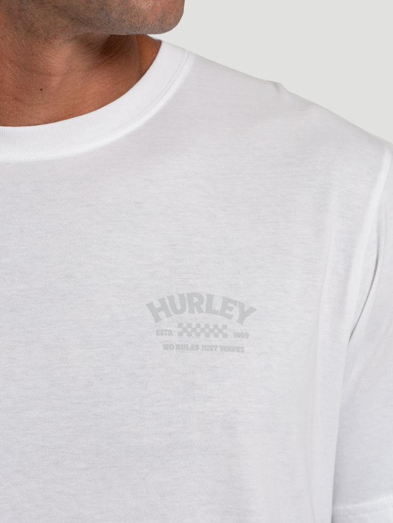 Camiseta Cotton No Rules Hurley Branca