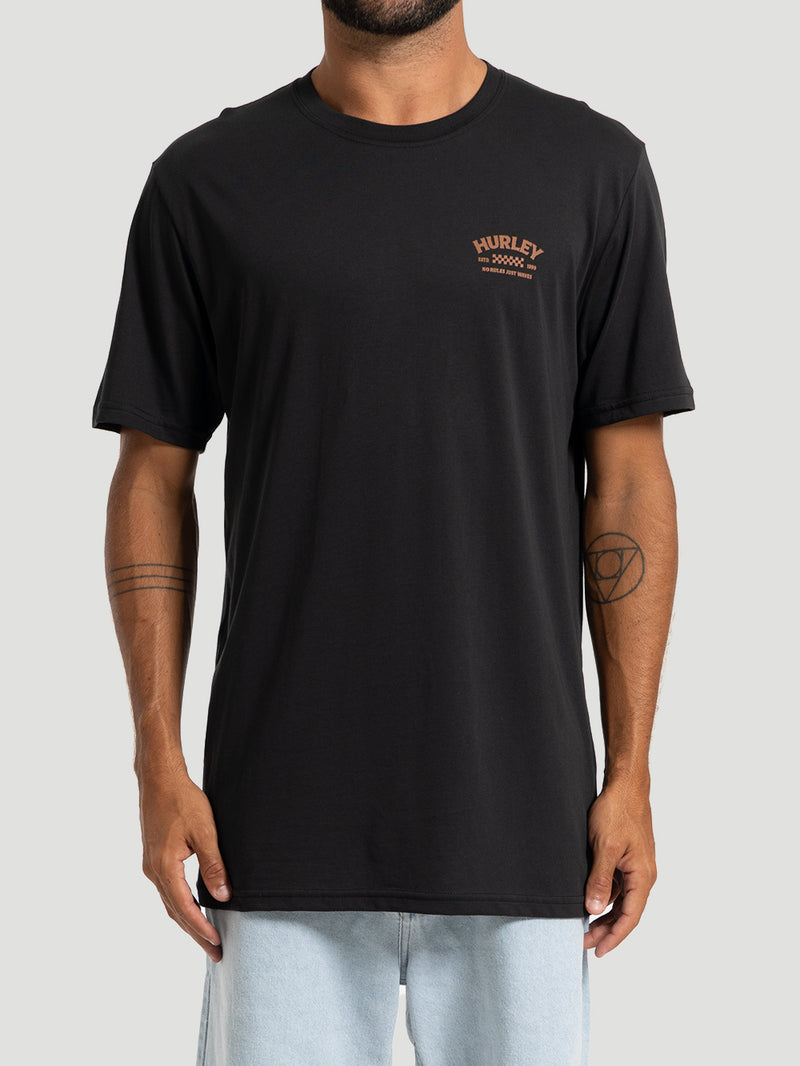 Camiseta Cotton No Rules Hurley Preta