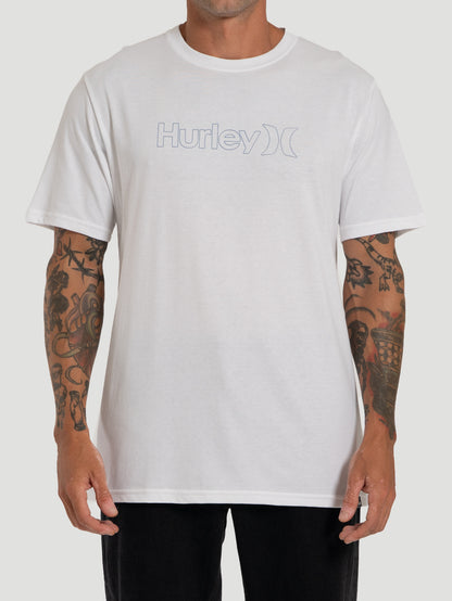 Camiseta Cotton Outline Hurley Branca