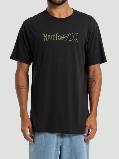 Camiseta Cotton Outline Hurley Preta
