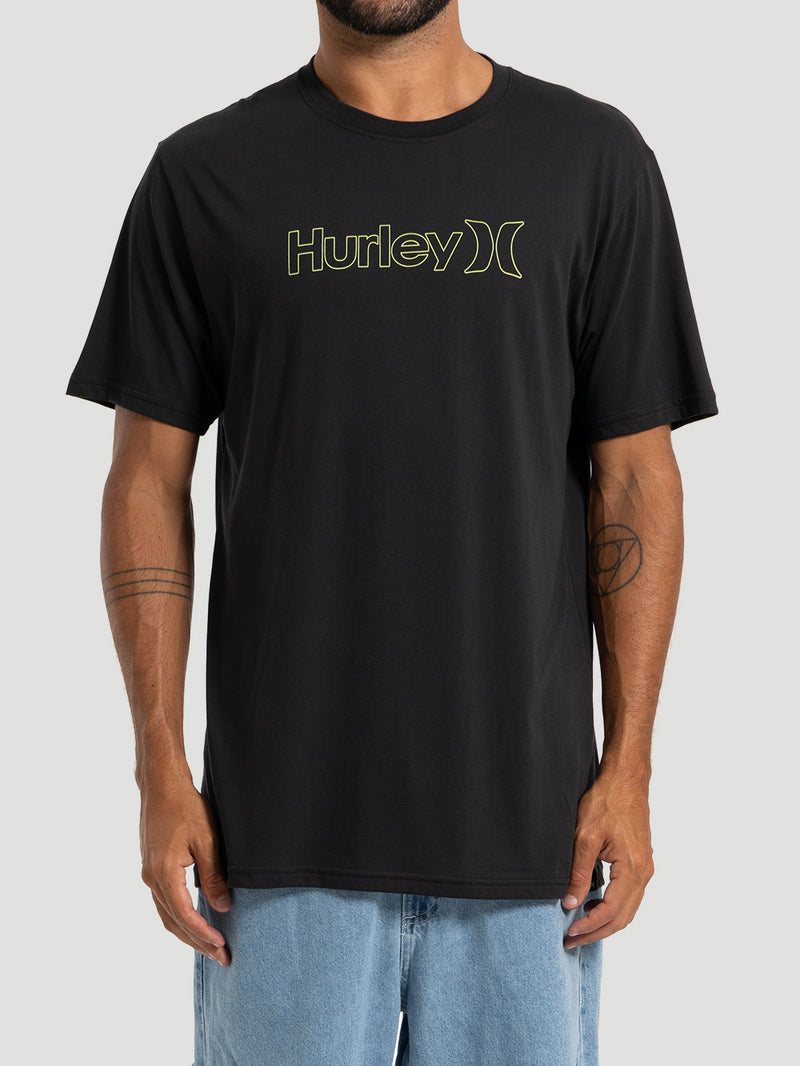 Camiseta Cotton Outline Hurley Preta