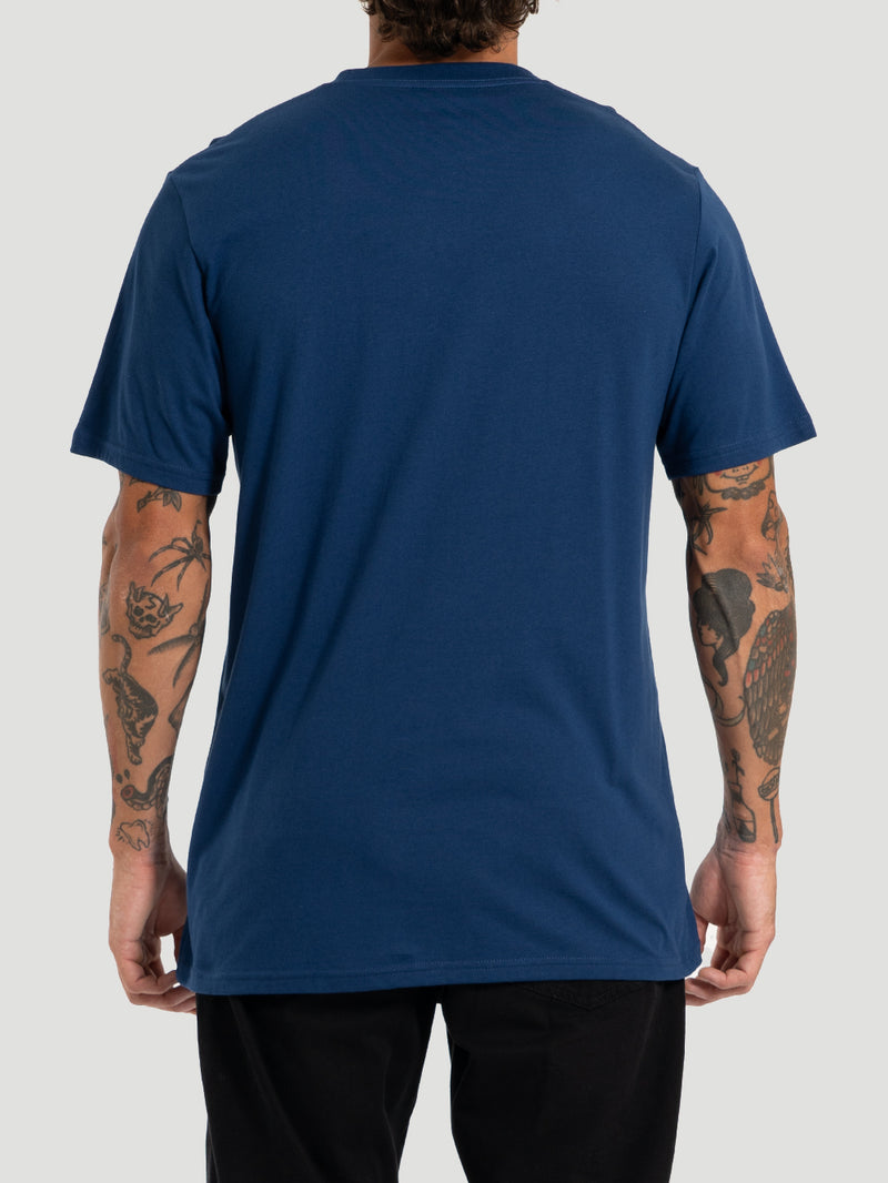 Camiseta Cotton Outline Hurley Azul Marinho