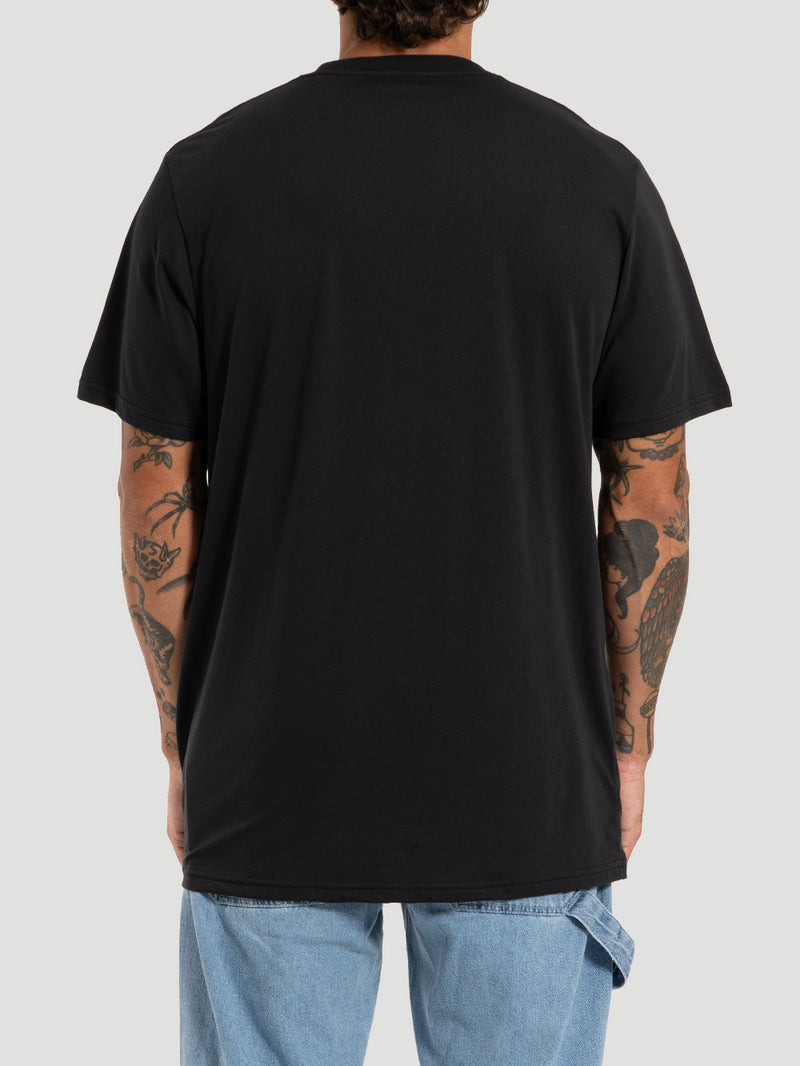 Camiseta Cotton Trademark Hurley Preta