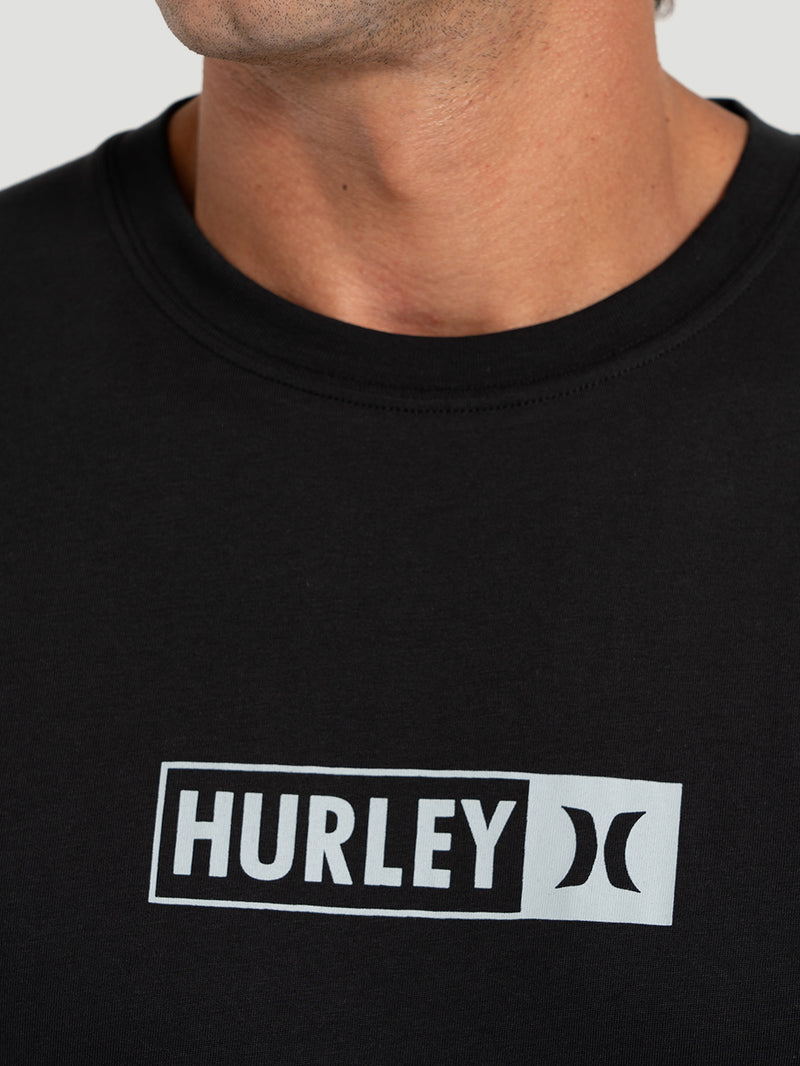 Camiseta Cotton Trademark Hurley Preta