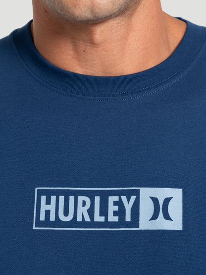 Camiseta Cotton Trademark Hurley Azul Marinho