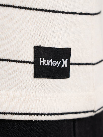Camiseta Maxfit Stripes Hurley Branca