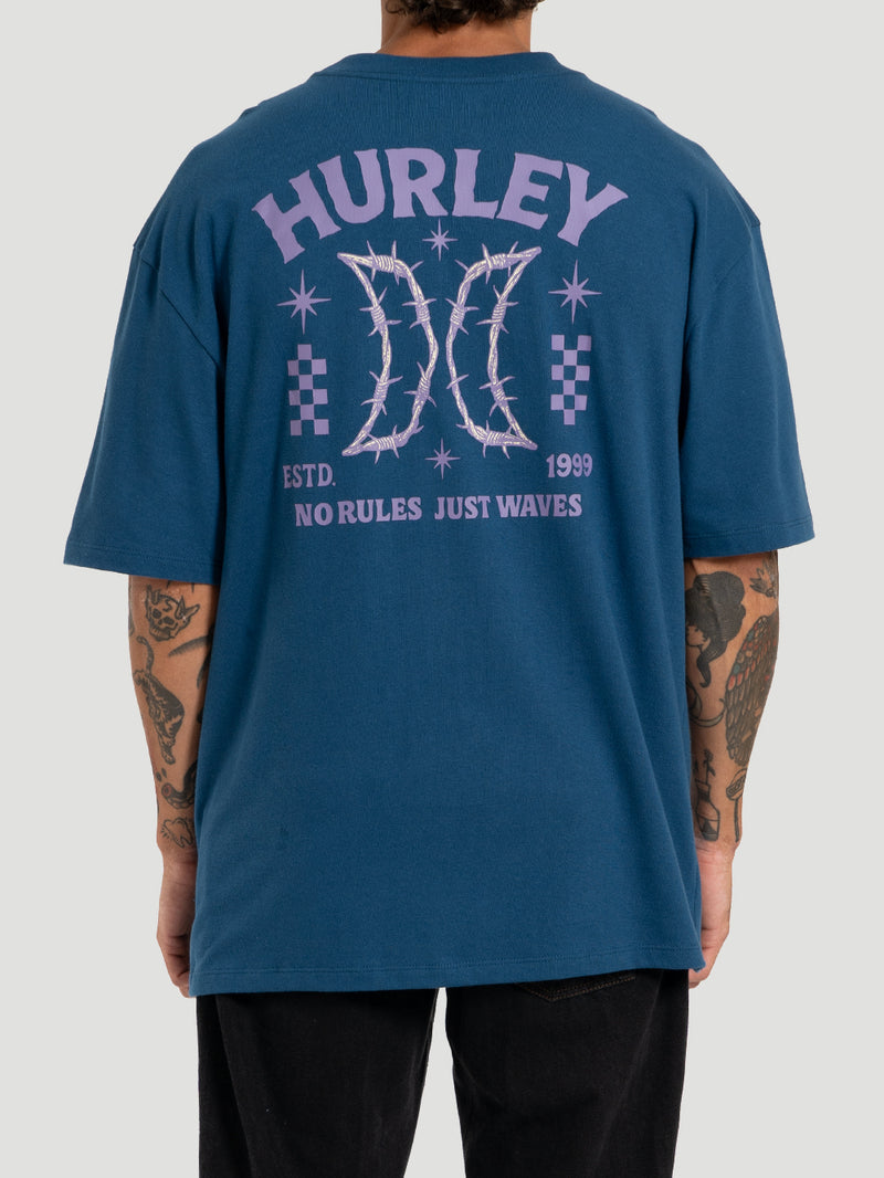 Camiseta Maxfit No Rules Hurley Azul Marinho