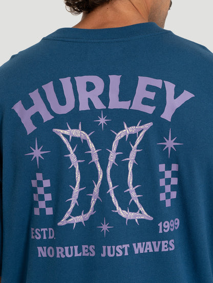 Camiseta Maxfit No Rules Hurley Azul Marinho