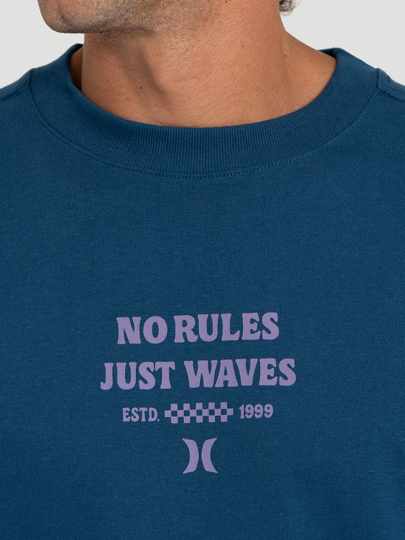 Camiseta Maxfit No Rules Hurley Azul Marinho