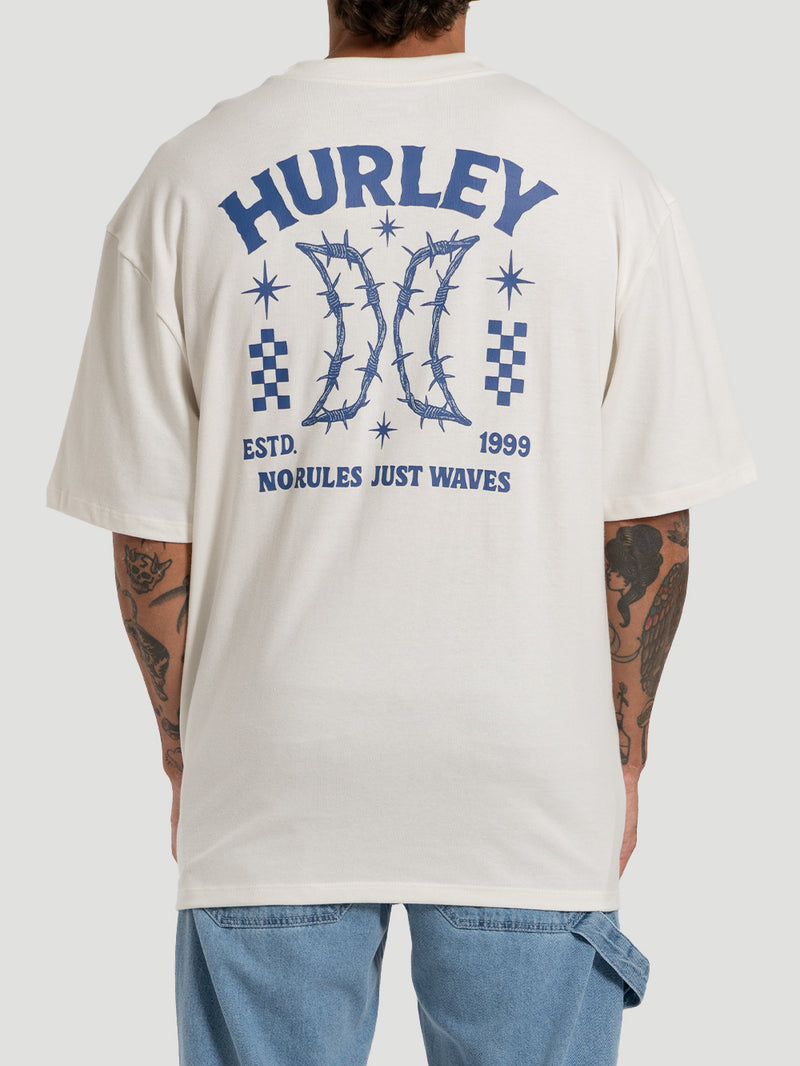 Camiseta Maxfit No Rules Hurley Off White