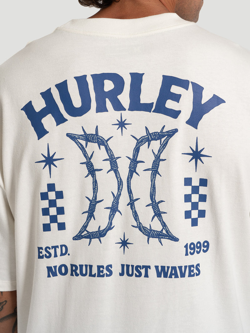 Camiseta Maxfit No Rules Hurley Off White