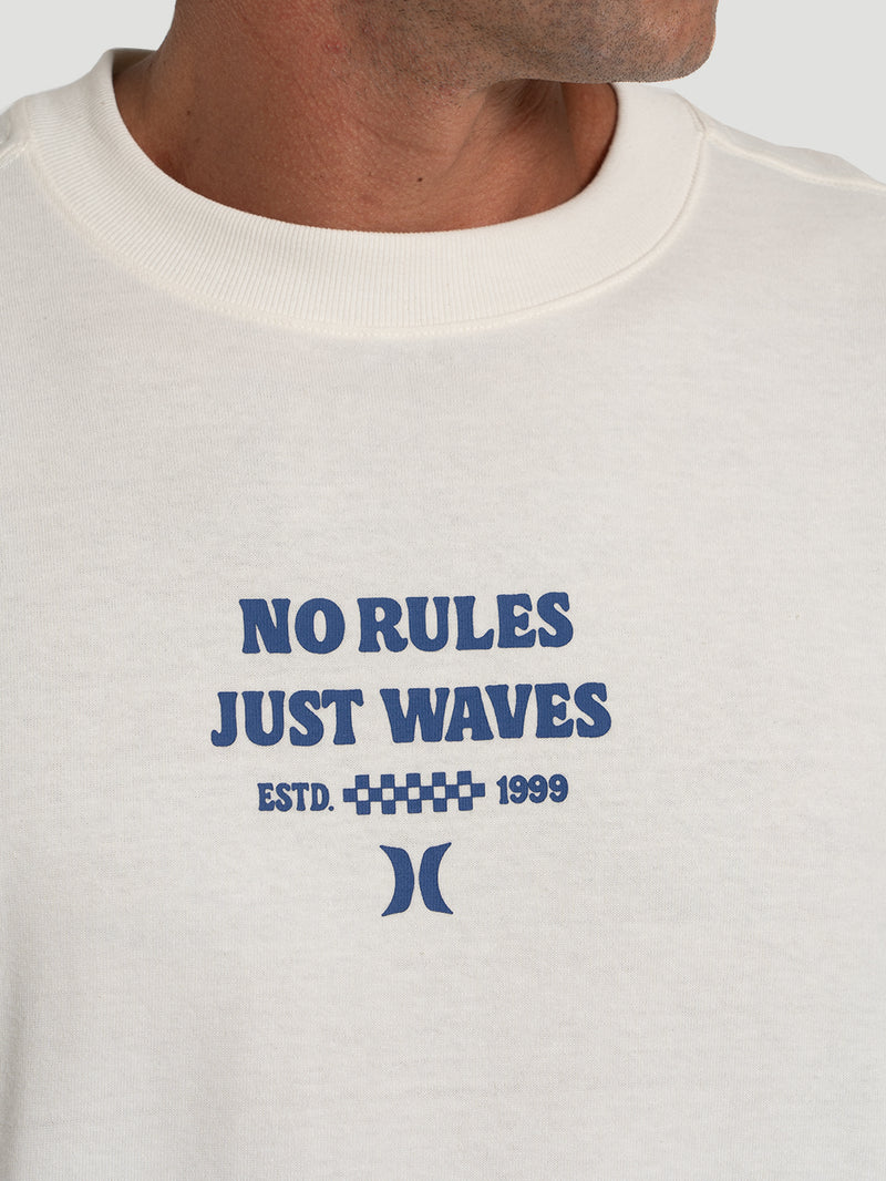 Camiseta Maxfit No Rules Hurley Off White