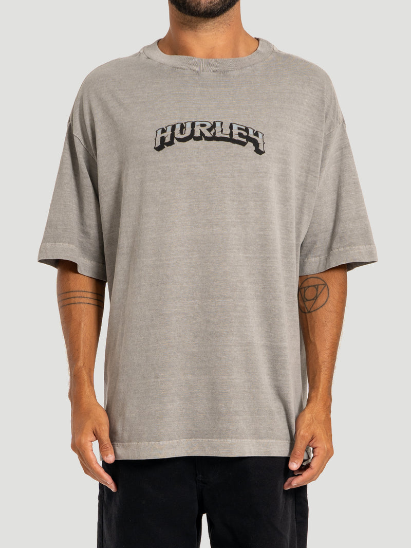 Camiseta Hurley Masculina Box Eagle Cinza
